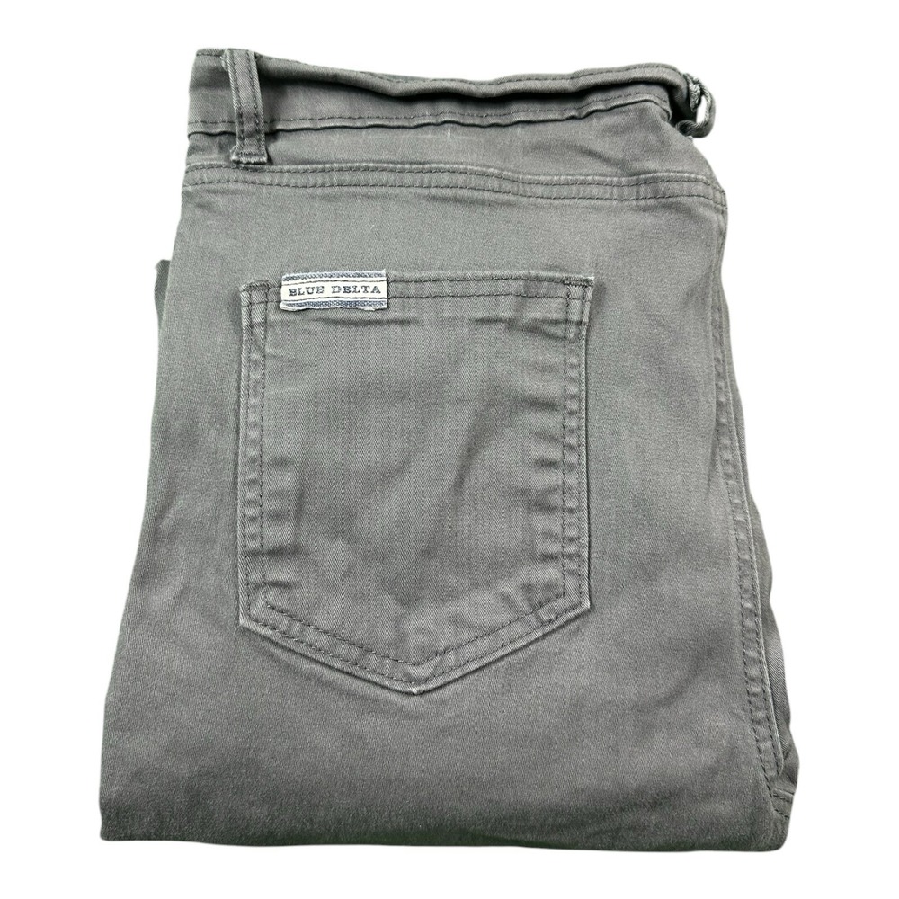 Blue Delta Gray Sateen Cotton Blend Mens Jeans Bespoke Size 32x25
